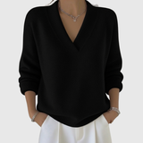 Faye | Pullover con scollo a V morbido in forma casual