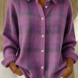 Gabi | Cardigan a quadri con bottoni