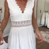 Circe - Top in pizzo con scollatura a V