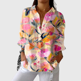 Blusa stampata leggera e colorata