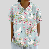 Top floreale Elegante Comfort