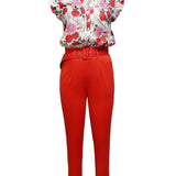 Florabel - Elegante completo con maniche a volant