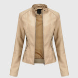 Giorgina™ - Elegante Giacca di Pelle per Donne