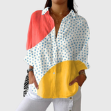 Blusa stampata leggera e colorata