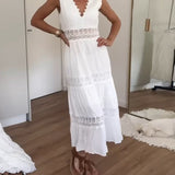 Circe - Top in pizzo con scollatura a V