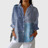 Blusa stampata leggera e colorata