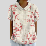 Top floreale Elegante Comfort