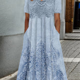INDIGO | ELEGANTE ABITO MIDI CON MOTIVO FLOREALE