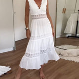 Circe - Top in pizzo con scollatura a V