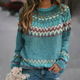 Regina | Pullover con motivo a onde retrò