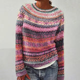 Gundula™ | Pullover a righe in rosa