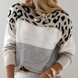 Diane | Maglione con accento leopardato