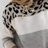 Diane | Maglione con accento leopardato
