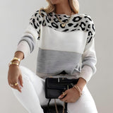 Diane | Maglione con accento leopardato