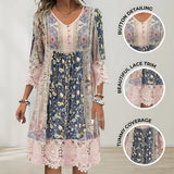 NAYA | ABITO MIDI FLUIDO BOHO LUXE
