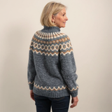Ellinor™ | Maglione a collo alto con motivo norvegese