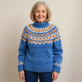 Ellinor™ | Maglione a collo alto con motivo norvegese