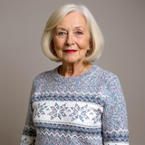 Brunhilde™ | Pullover con cristalli di neve