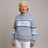 Brunhilde™ | Pullover con cristalli di neve