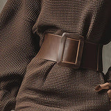 CLARA | ABITO CORTO IN MAGLIA CON CINTURA