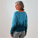Edeltraud™ | Pullover con Abeti in Petrolio