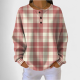 Wiltrud™ | Pullover a quadri in Rosa Antico