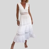 Circe - Top in pizzo con scollatura a V