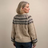 Helma™ | Maglione con motivo norvegese in Beige