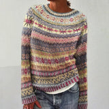Anneliese™ | Maglione con motivo norvegese a righe