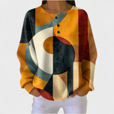 Kirsten™ | Maglione con forme in giallo