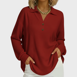 Emilie™ | Pullover Arancione con Collo