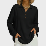 Emilie™ | Pullover arancione con colletto