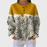 Dietlinde™ | Maglione con forme in ocra