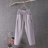 Alyra - Pantaloni Relaxed Fit con Tasche