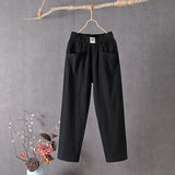Alyra - Pantaloni Relaxed Fit con Tasche