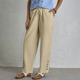 Shania - Pantaloni Relax con Bottoni