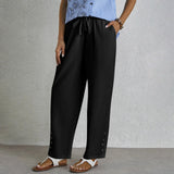 Shania - Pantaloni Relax con Bottoni