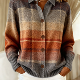 Gerti | Cardigan a quadri con bottoni
