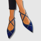 Noëlle™ | Eleganti mocassini in blu marino