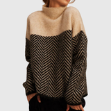Norah | Pullover in cotone con colletto alto