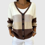 Cardigan con bottone comodo