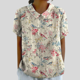 Top floreale Elegante Comfort