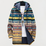 Marianne™ | Giacca con cappuccio in stile etnico ondulato