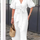 LYNORA | ELEGANTE ABITO MIDI CON SCOLLO A V
