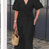 LYNORA | ELEGANTE ABITO MIDI CON SCOLLO A V