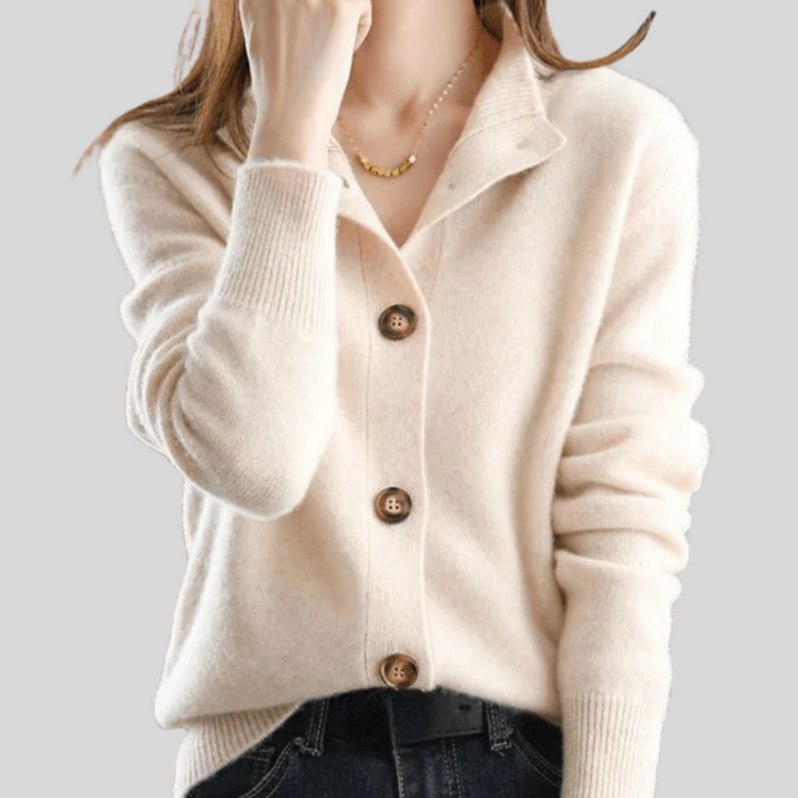 Chiara | Cardigan in cashmere stile retro