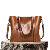 Jennifer™ | Borsa a mano in pelle vegana lussuosa