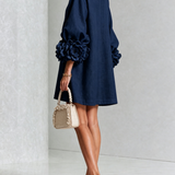 Patrizia | Minivestito a Fiori con Bottoni