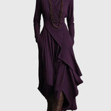 Violett | Abito Maxi Plissettato