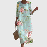 Hayley™ | Elegante Maxi Abito Floreale